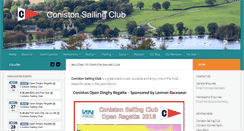 Desktop Screenshot of conistonsailingclub.co.uk