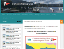 Tablet Screenshot of conistonsailingclub.co.uk